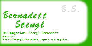 bernadett stengl business card